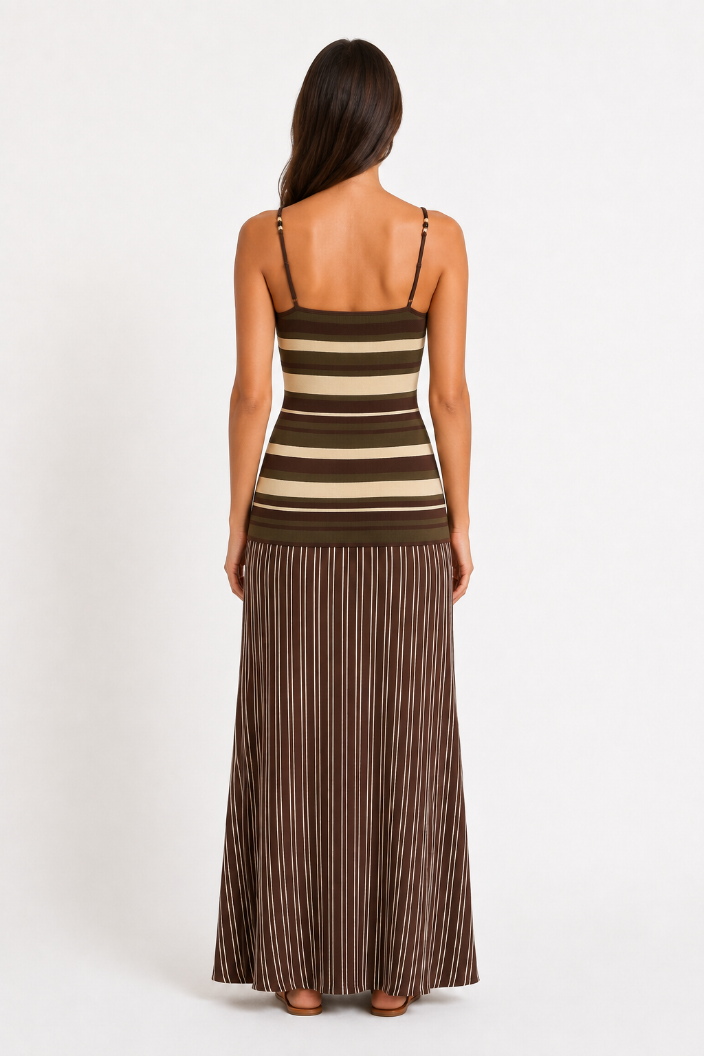 Sienna Striped Knit Maxi Dress