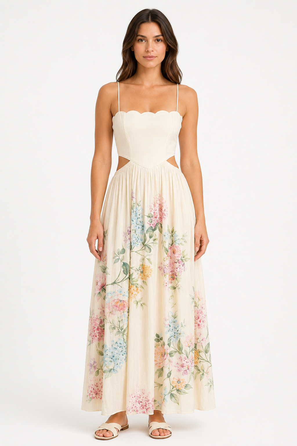 Florence Garden Cut-Out Maxi Dress