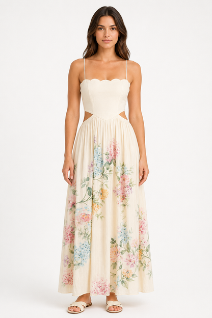 Florence Garden Cut-Out Maxi Dress