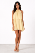 Solène Yellow Mini Dress