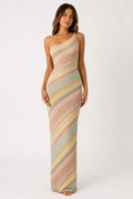 Soleya Pastel One-Shoulder Maxi Dress