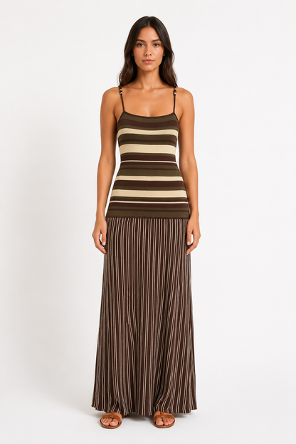 Sienna Striped Knit Maxi Dress