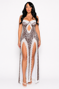 Glamour Thigh Split Maxi Dress
