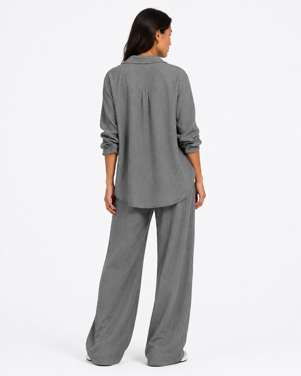 Grey Relaxed Fit Pants Set